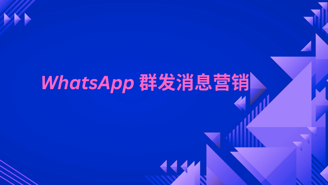 WhatsApp 营销